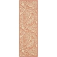 thumbnail image 3 of Safavieh Courtyard Connie Floral Indoor/Outdoor Runner Rug, Natural/Terracotta, 2'3" x 6'7", 3 of 9