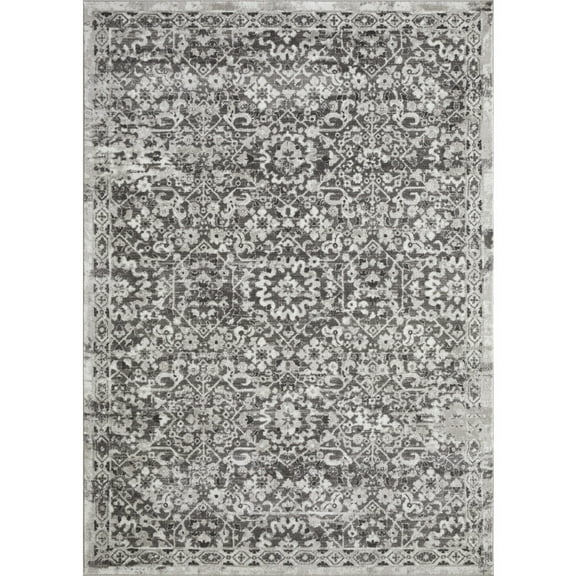 Loomaknoti Rhane Alreka 9' x 12' Gray Oriental Indoor Area Rug