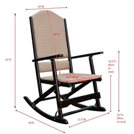 Kids Classic Solid Wood Rocking Chair