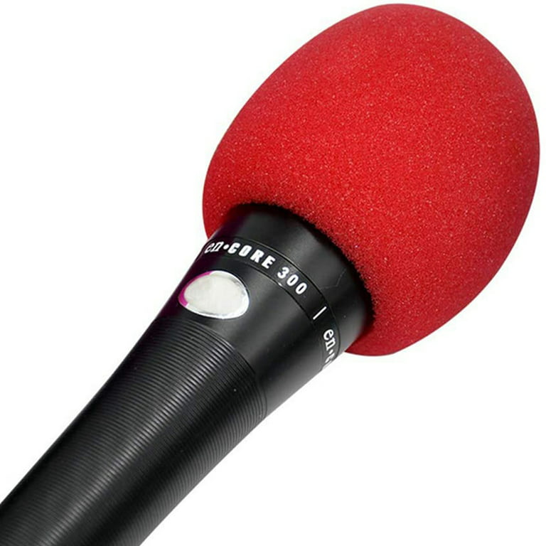 Miuline 30 Pieces Sponge Microphone Windproof Handheld Foam Mic Cover  Reusable Sponge Microphone Cover Mic Cover for KTV Stage Performance,  Conference Room, etc 