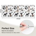 thumbnail image 5 of Schnauzer Dogs with Paw Kitchen Rug Mat,Kitchen Runner Rugs Non Skid Washable,Decorative Kitchen Floor Mats for Kitchen,Sink,Laundry,17"X47", 5 of 5