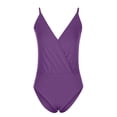 thumbnail image 4 of Conjunto de mono sólido sin mangas con cuello en V de verano Sexy para mujer a la moda + conjunto de falda con estampado Froral Wmkox8yi  bvn3175, 4 of 9