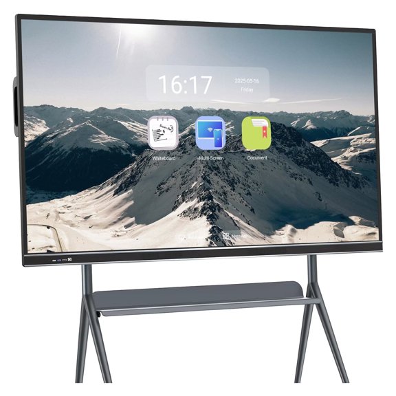 BELNET Smart Board 86 Inch 4K UHD Digital Electronic Interactive Smartboard Dual System touchscreen Smart TVs for Office and Business Living Room(Include Wall Mount)