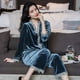 thumbnail image 2 of Pijama de mujer otoño e invierno cárdigan de manga larga traje primavera terciopelo dorado sexy encaje ropa de casa, 2 of 5