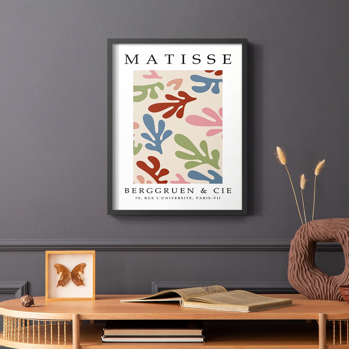 Matisse CIII Framed Print in Black Solid Wood 11 x 14 Framed Print