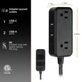 thumbnail image 3 of Cable de extensión Power Strip GE 82586 con 2 salidas y 3 puertos USB, 3 of 6