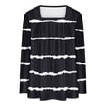 thumbnail image 4 of Dyegold Fall Tops For Women 2023 Trendy Floral Shirts Cute Vintage Pleated Front Square Neck Blouses Dressy Casual Tunics, 4 of 4
