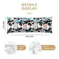 thumbnail image 3 of Disketp Panda Cute Pink Hearts Print Body Pillow Cover - Super Soft 20x54 Body Pillow Case,Long Side Hidden Zipper, 3 of 8