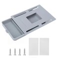 thumbnail image 2 of Under Desk Drawer Gray Compact Multifunctional Stickup Under Table Drawer Handle Storage, 2 of 4