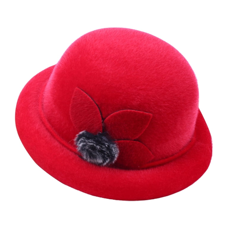harmtty Female Winter Hat Elegant Solid Color Windproof  display picture 1