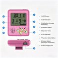 thumbnail image 4 of Tong Digital Rechargeable Portable Clamp/Holder On With LCD Screen USB Charging For Piano Violin Drum, 4 of 6