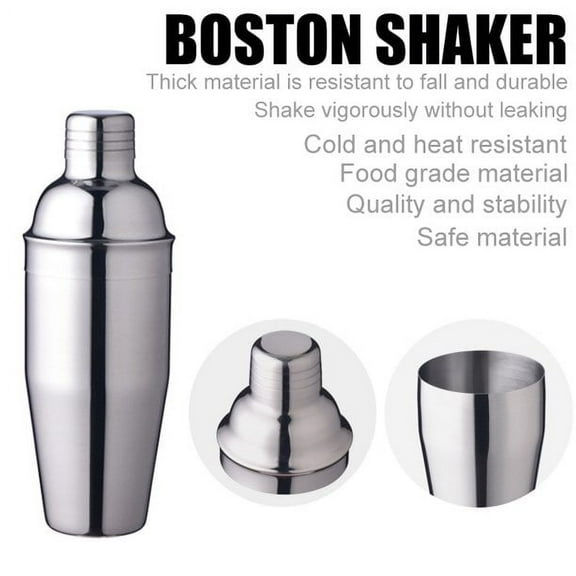 Amerteer Cocktail Shaker, Martini Shaker Food Grade Stainless Steel, 22 Ounce(700ml) Drink Shaker, Professional Bar tools with Cocktail Strainer, Bartender Kit Gifts