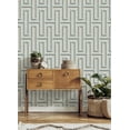 thumbnail image 3 of Advantage Henley Light Blue Geometric Grasscloth Wallpaper, 3 of 5