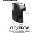 Hamilton Beach FlexBrew SingleServe Coffee Maker, Removable 50 oz
