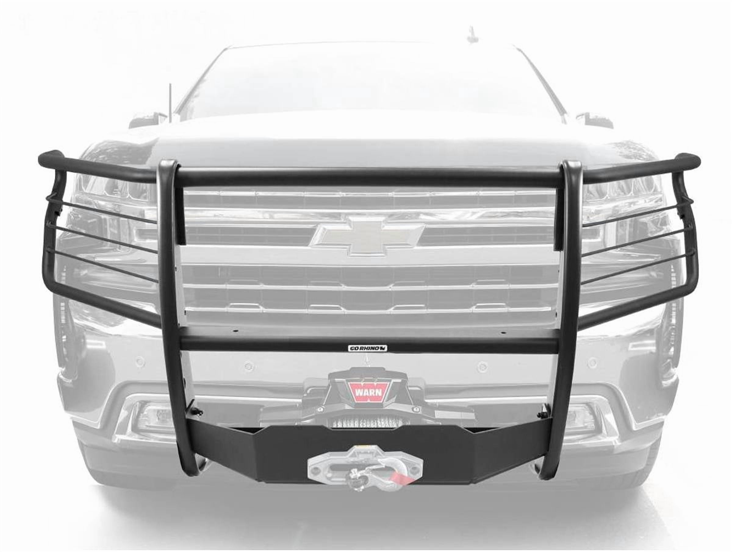 Go Rhino 3130T Front Center 3100 Series StepGuard Center Grille Guard only Compatible with 19-23 1500 Fits select: 2019-2022 RAM 1500, 2023 RAM 1500 BIG HORN/LONE STAR