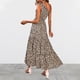 thumbnail image 3 of Vestido Floral De Un Hombro, Vestido Maxi Floral Bohemio De Moda Con Nudo Suave Y Encantador Con Volantes De Poliéster Para Fiesta YLSHRF Otros, 3 of 6