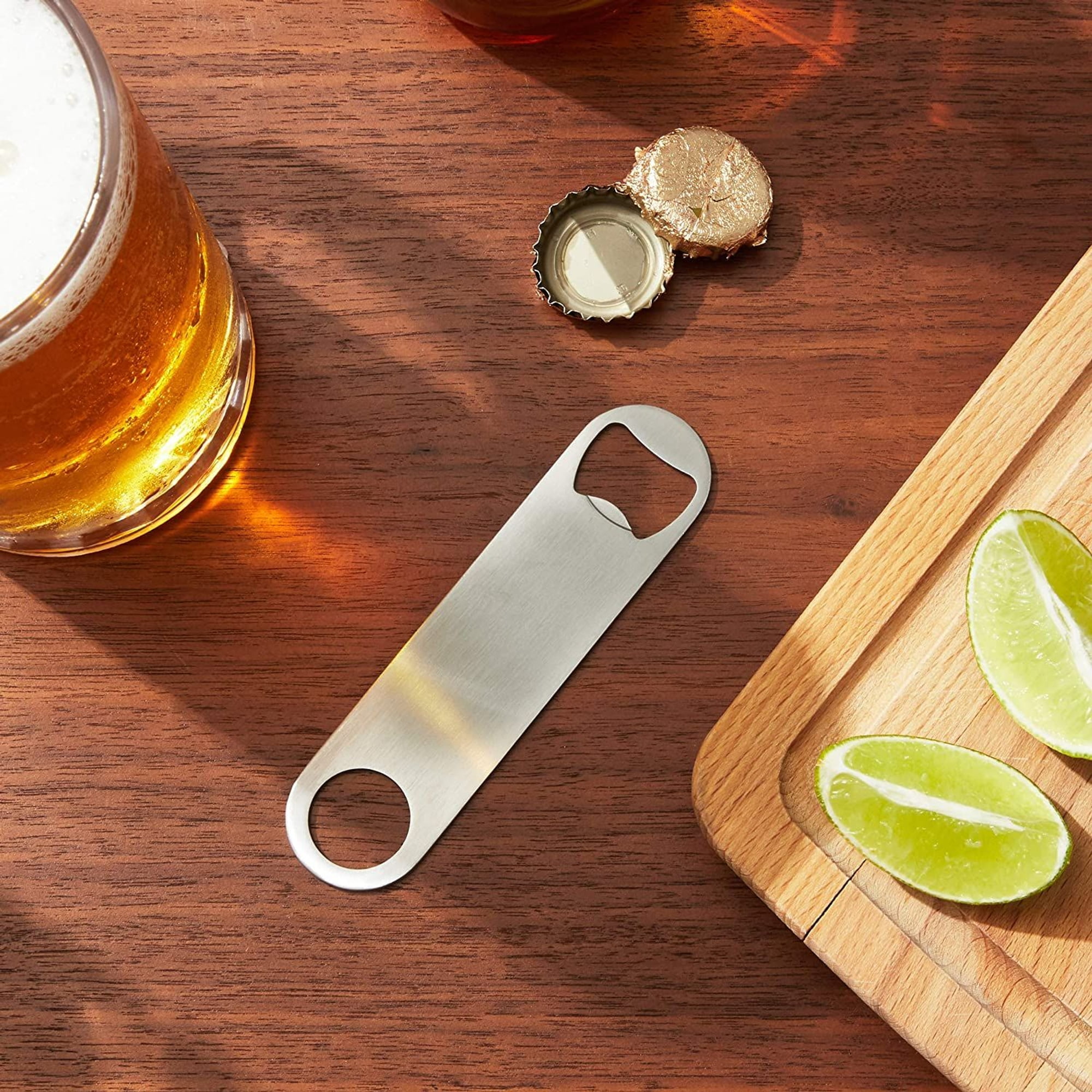 DUNLAGUE Soda Can Opener and Beer Bottle Opener Bartender with 4.2