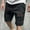 Black, variant on Finelylove Shorts Men Compression Fit Compression Fit Slim Straight Solid Running Gray L