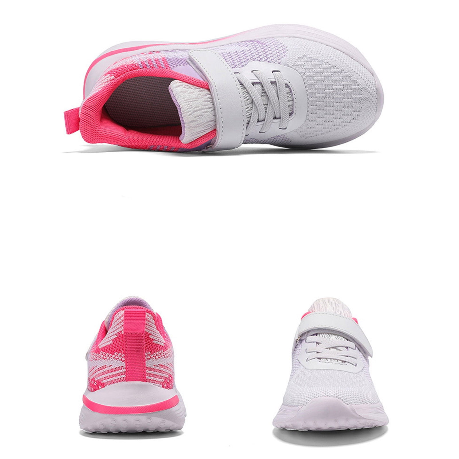 Krdevn Kids Shoes - Trainers for Boys Trainers Girls Indoor Shoes Children's Sports Shoes Trainers Tennis Shoes Leisure Shoes Outdoor Running Shoes,Color:Pink,Size:7-8 Years