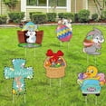 thumbnail image 3 of 6 Pieces Easter Yard Signs Decorations Outdoor Bunny, Chick and Eggs Yard Stake Signs Easter Lawn Yard Decorations for Easter Hunt Game, Party Supplies Decor, Easter Props, 3 of 8