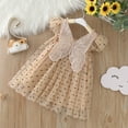 thumbnail image 2 of Otqutp Toddler Birthday Sundress Kids Girls Fly Sleeve Butterfly Dot Prints Tulle Dress Dance Party Princess Dresses Clothes, 2 of 9