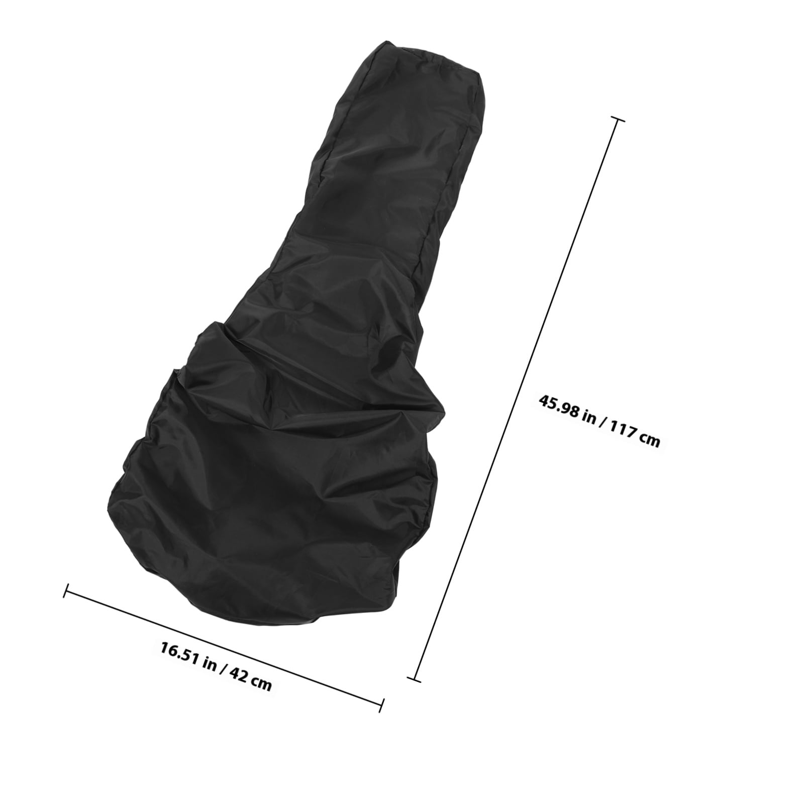 FOMIYES Professional Outdoor Guitar Bag in Black Oxford Cloth for Acoustic Instrument Storage