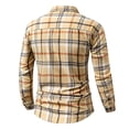 thumbnail image 5 of Yyeselk Plus Size (M-5XL) Striped Long Sleeve Shirt for Men Button Down Collared Casual Business Wedding Shirts with Pocket Yellow XXXXXL, 5 of 5