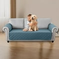 thumbnail image 6 of TOPCHANCES 1/2/3 Seater Waterproof Couch Cover Non-Slip Sofa Slipcover Furniture Protector with Side Pocket for Pets Dogs Children Living Room, Grey Blue, 6 of 8