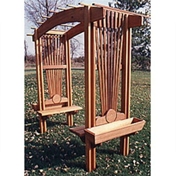 Woodcraft Project Paper Plan To Build Sunburst Arbor - Material Not Included