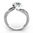 thumbnail image 5 of HeartsAndYou 1.3ct Round Cut Moissanite Tension Setting Engagement Ring for Women 18k White Gold Over Silver, 5 of 5