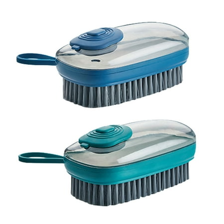 

2PCS Household Soft Laundry Brush Automatic Liquid Addition Shoe Cleaning Brush Deals of the Day