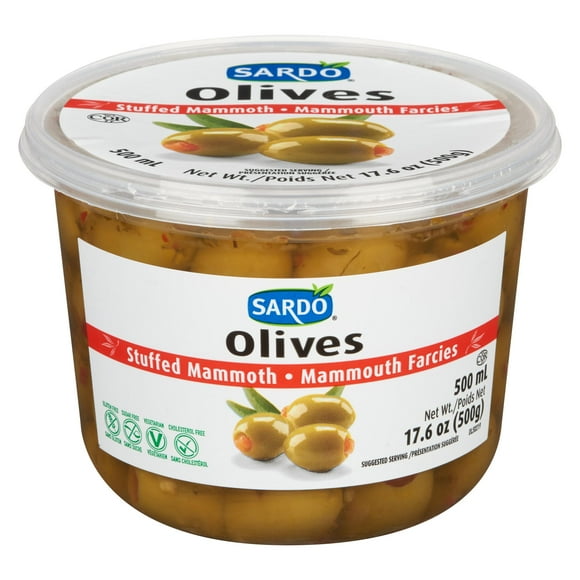 SARDO JUMBO Olives Farcies Vertes 500 ml