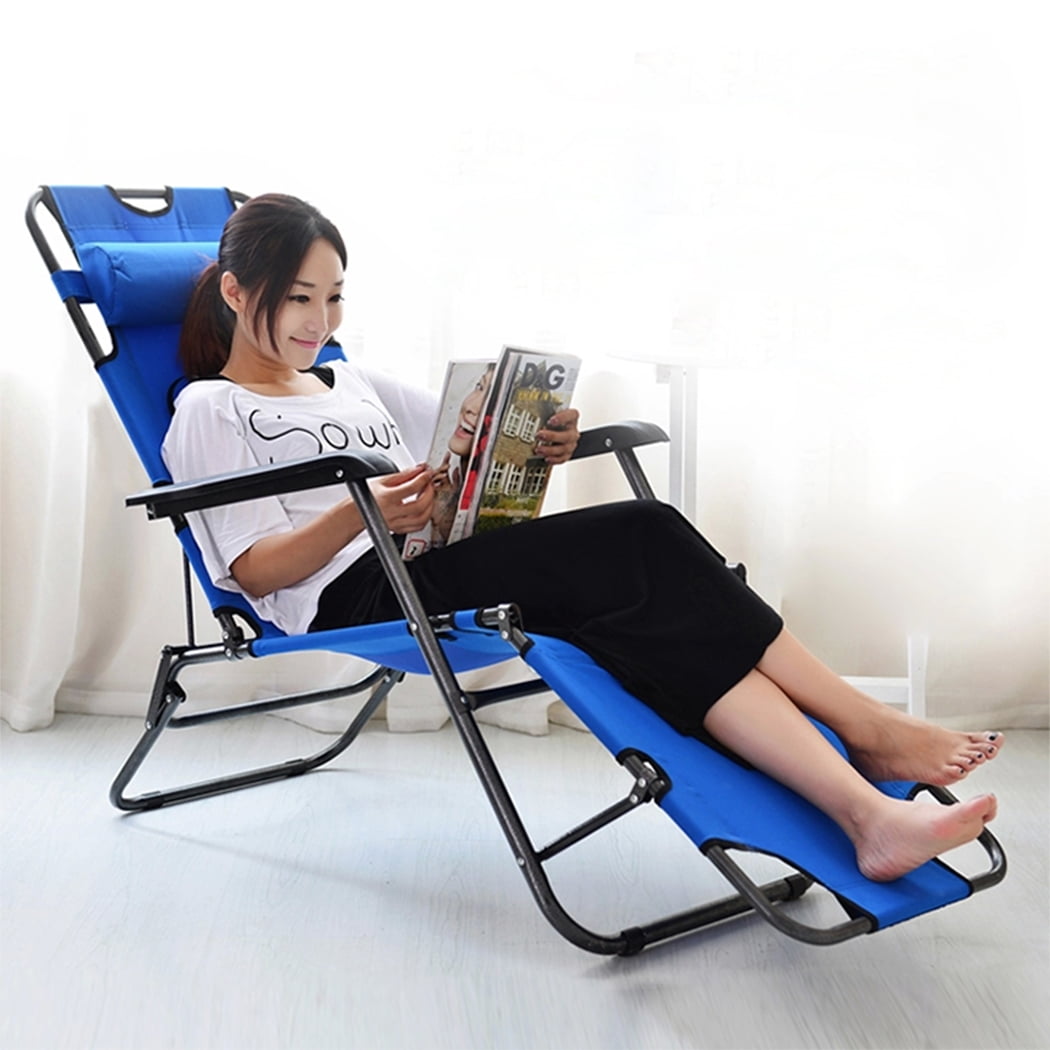 Folding Recline Lounge Patio Chair Outdoor Zero Gravity Chairs Folding Recline Lounge Patio Chair Outdoor Zero Gravity Chairs Reclining Beach Chaise With Pillow Com