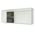 thumbnail image 4 of Inval Shaker Wall Mounted 2-Door Laminate Kitchen Cabinet 47"W, Washed Oak, 4 of 15