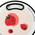 thumbnail image 5 of Tabla de cortar redonda de acrílico para cocina, cortador de frutas y alimentos para niños, fácil de limpiar, 5 of 5