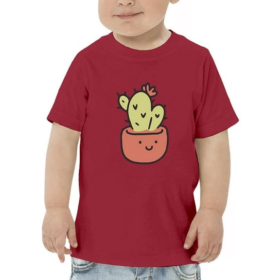 Cute Cactus Buddy T-Shirt Toddler -Smartprints Designs,  4 Toddler