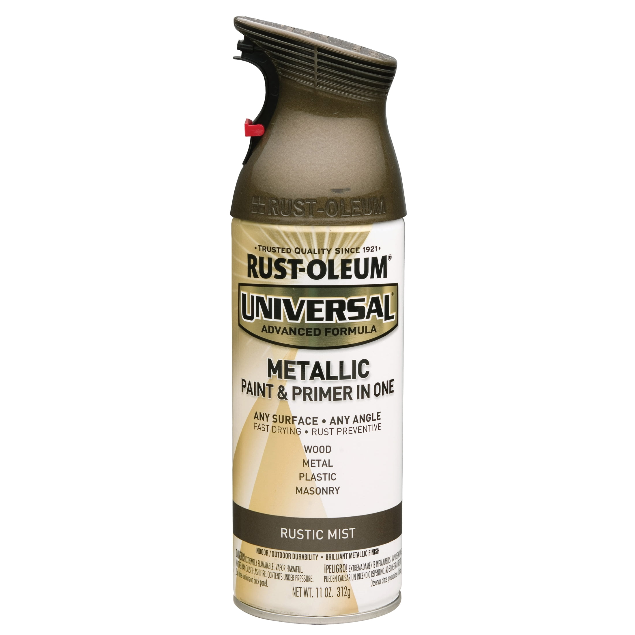 6 Pack, Rustic Mist, Rust-Oleum Universal All Surface Interior/Exterior Metallic Spray Paint-261414, 11 oz