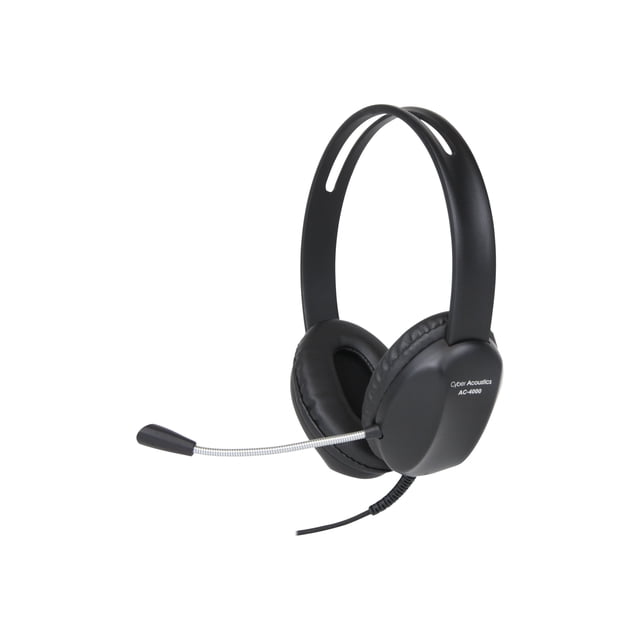 Cyber Acoustics AC 4000 - Headset - full size - wired - 3.5 mm jack