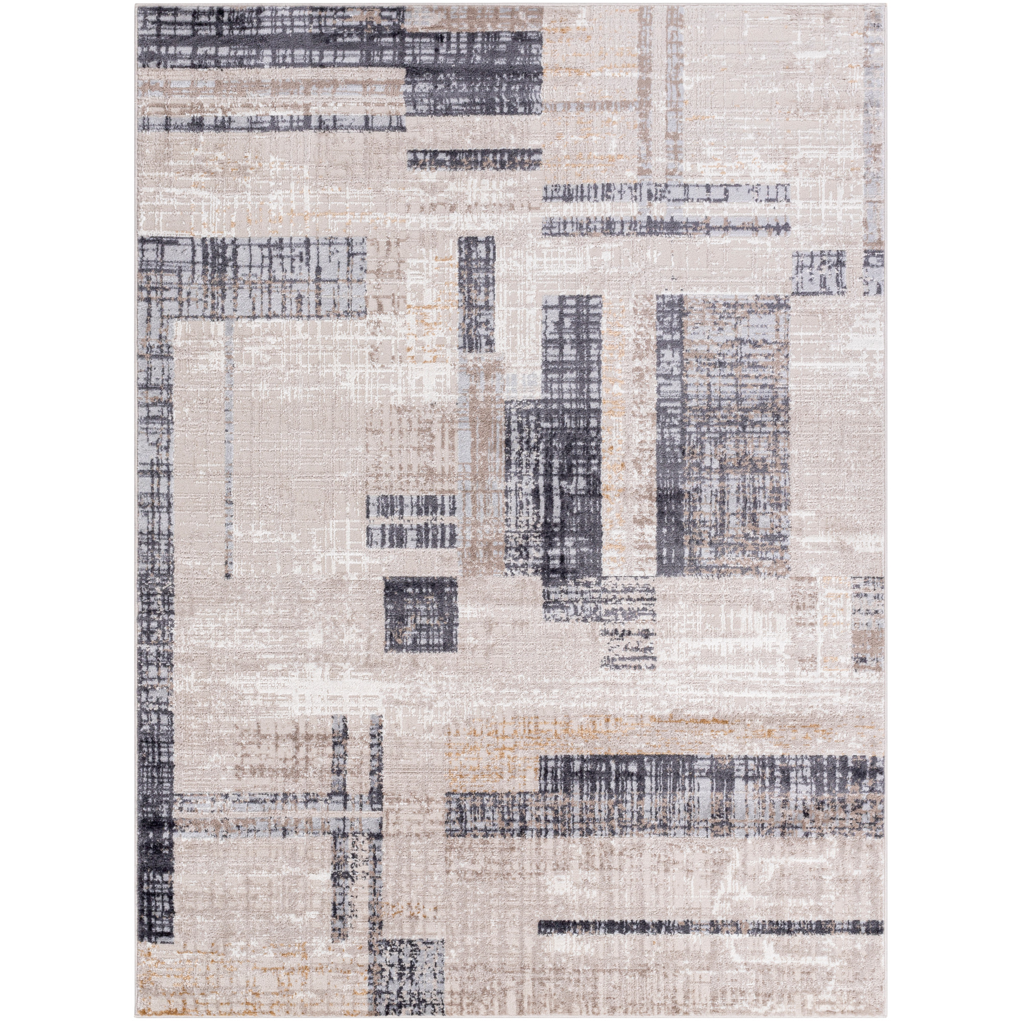 Artistic Wavers Mood Area Rug, 5'3" x 7', Denim/Beige