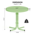 thumbnail image 4 of Ktaxon Round Metal Outdoor Side Table for Patio Garden Deck, Weather Resistant, 20.47 Inch, Green, 4 of 7