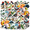 2A, variant on Cartoon Dinosaur Theme Stickers, Waterproof Dinosaur Theme Sticker for Water Bottle Laptop Phone Cases Planner Skateboard Luggage Helmet Party Favor Decor, Ideal for Adults Teens Teacher Rewards