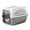 Gray, variant on FTsdfkl Pets Carrier,Kennel,19in,Long,Hard-Sided,Small Dog and Cat Carrier Max 8 kg,Travel Animals Car Plane, Train, Steel Door, Secure Closure