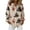 Gray, variant on Women's Halloween Printed Long Sleeve Button Down Shirt Casual Fit Collared Top Blouse with Cute Witch Cat & Crescent Moon Print Lightweight Breathable for Halloween Party Costume Black S