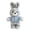 B, variant on Cute Bunny plush stuffed animal, 13.7 Inch Vintage Dressed Rabbit Adorable Bunny Stuffed Animal , Soft Rabbit Plushie Hug Pillow Gift for Kids and Adult, Easter Decor, H