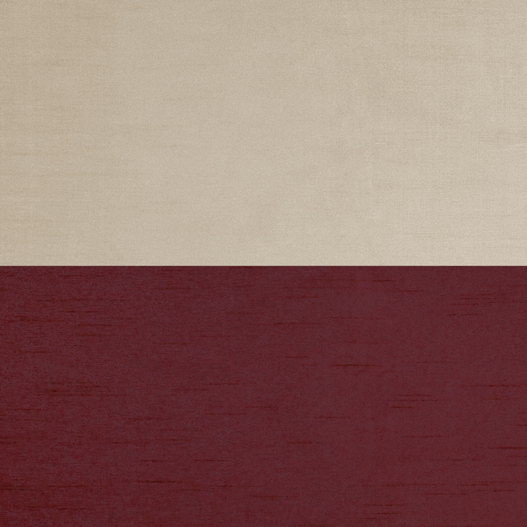 Exclusive Home Curtains Chateau Striped Faux Silk Grommet Top Curtain Panel Pair, 54x96, Burgundy/Taupe