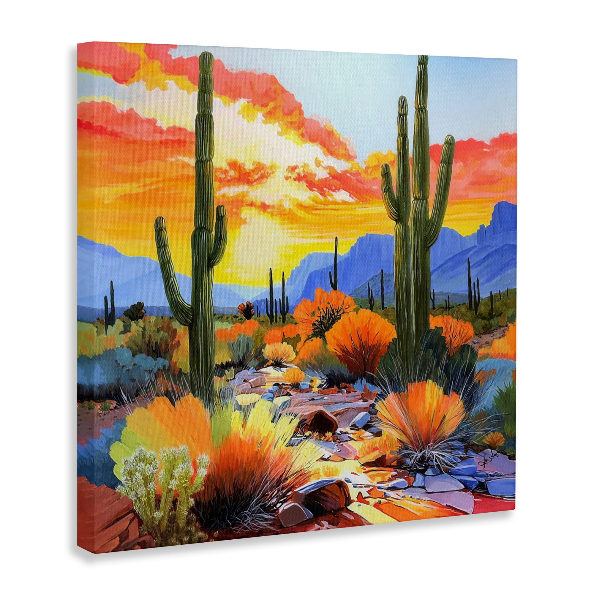 Stupell Industries Desert Splendor Cacti Canvas Wall Art, design by John Jaster