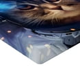 thumbnail image 2 of Ambesonne Space Cat Fitted Sheet 2 Pcs Set, Felline Astronaut, Twin XL, Multicolor, 2 of 3