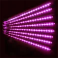 thumbnail image 3 of Juego de 1/2/4 luces de cadena de lluvia de meteoritos, 8 tubos, cascada, gotas de lluvia, carámbanos, guirnalda navideña para decoración de fiestas navideñas, 3 of 5