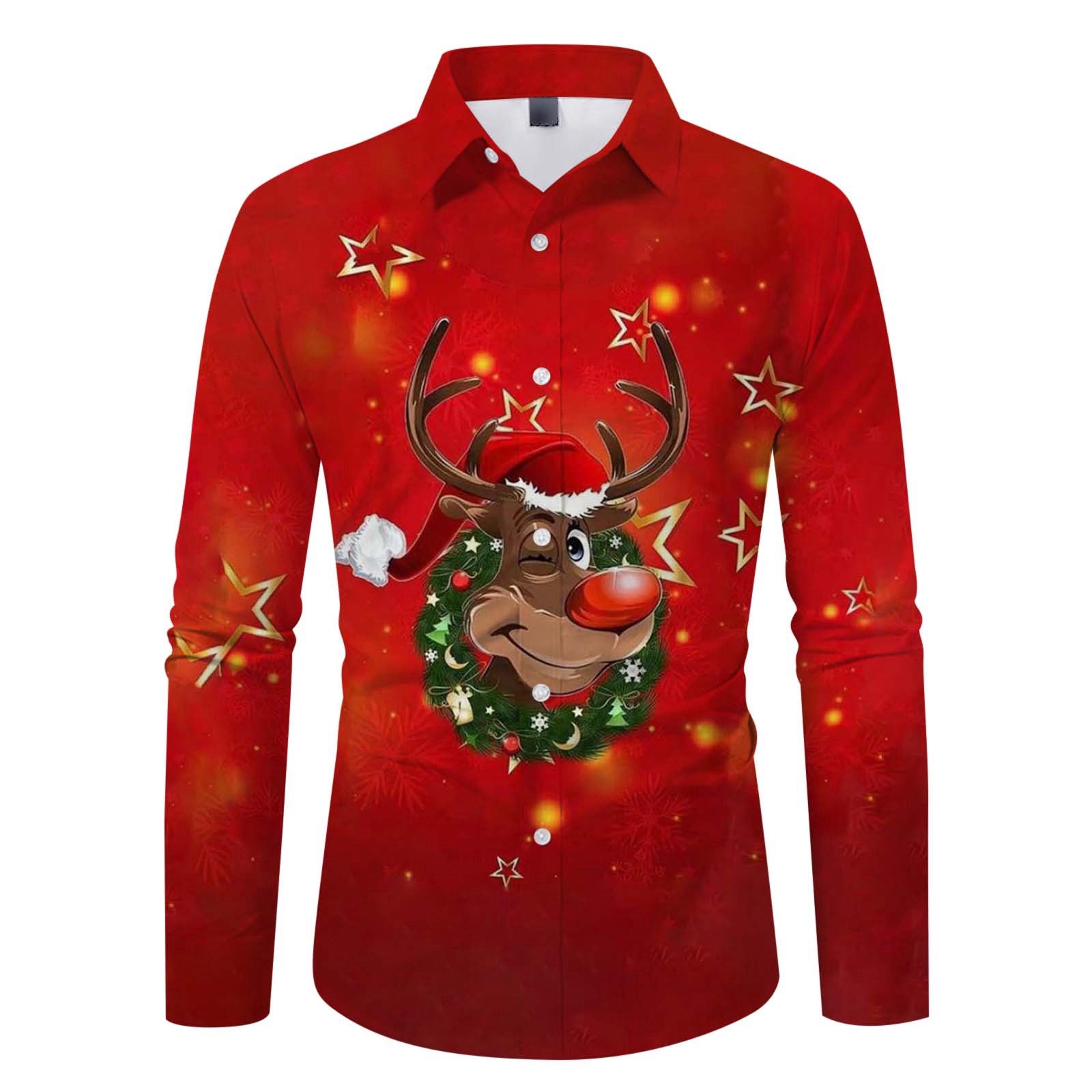 Chemise Veste De Noel Homme Veste Costume Homme Motif D'arbre Noël