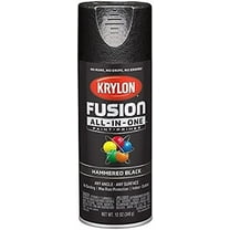 Krylon K02782007 Fusion All-In-One Spray Paint for Indoor/Outdoor Use, Hammered Black, 6-Pack